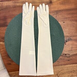 Rare Vintage Ivory Long Gloves